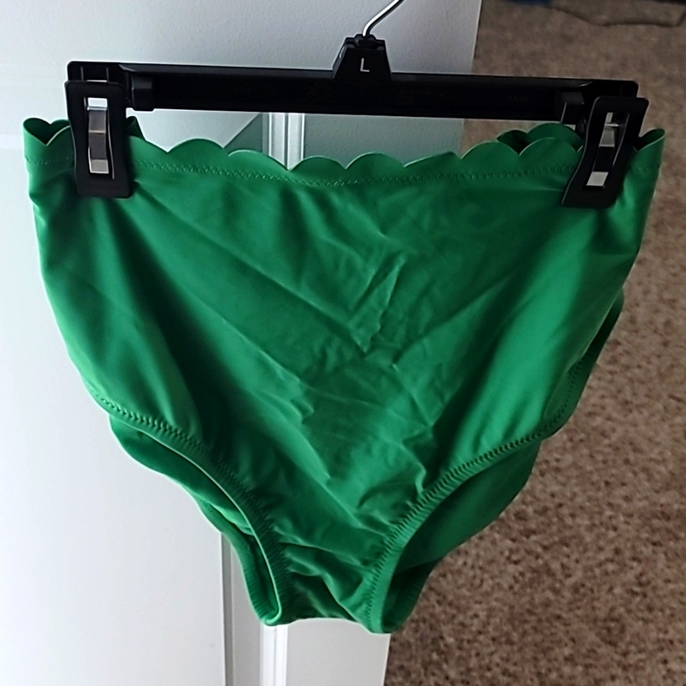 Size Large High-rise swimsuit bottom, Target brand, green, NWT